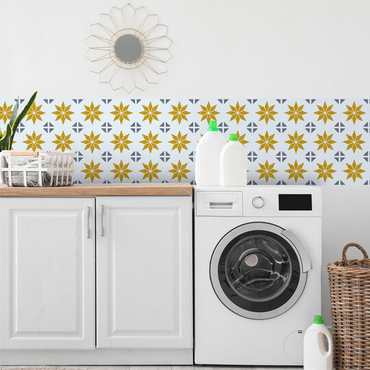 selbstklebende Wandfliesen Wall Tiles Alia gold (6er Set) image number null